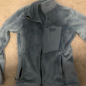 Mountain Hardware grey soft fleece zip up